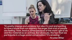 Krysten Ritter Discusses How ‘Jessica Jones’ Season 2 Has “Intense" Depiction of #MeToo Movement | THR News News Clip