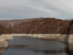Lake Mead water levels Stock Footage