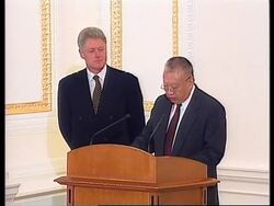 Hong Kong - Clinton on state visit News Clip