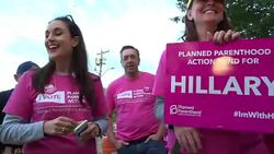 Hofstra University Protest, Presidential Debate 2016 Stock Footage