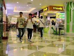 Inside the Vincom Mega Mall Royal City Underground Shopping Mall Stock Footage