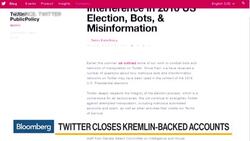 Twitter Closes Kremlin-Backed Accounts News Clip
