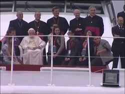Pontiff meets youth at end of Malta visit; returns to Rome News Clip