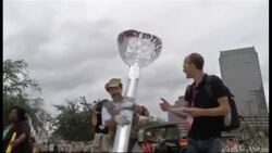 A few hundred protest outside Republican convention over Romney's economic plans News Clip