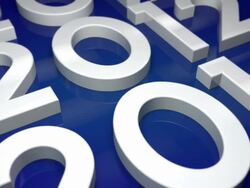 The Year 2012 Background Loop - Blue (Full HD) Stock Footage