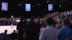 Theresa May prepares to address the Conservative party conference News Clip