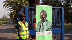 CLEAN : People gather to pay respects to Zambias Sata News Clip