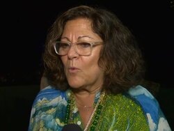 INTERVIEW - Fern Mallis at Ralph Lauren's Polo "4D" Spring 2015 Fashion Event Stock Footage