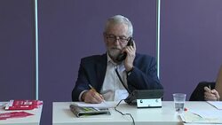 Jeremy Corbyn on Campaign Trail in Manchester News Clip