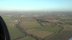 Aerials over proposed garden town site News Clip