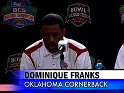 Oklahoma defensive back Dominique Franks says the Heisman trophy winning quarterback of the top-ranked Florida Gators isn't the best in the country. In fact, Franks ranks Tim Tebow as only the fourth best. Instructional Video