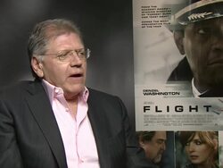 INTERVIEW - Robert Zemeckis on making the audience empathise with the anti hero  at the Flight Junket in London on 17th january 2013  Stock Footage