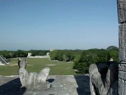 Chichen Itza Pyramd and Chac Mool Stock Footage