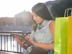 Shopping Online Stock Footage