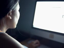 Lifestyle Computer Tech User Stock Footage