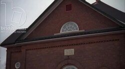 Classic 1930s building, 1930s - reenactment, clip 3 Stock Footage