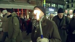 Protest against European Union winning the Nobel Peace Prize News Clip