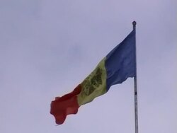 Moldovian flag Stock Footage