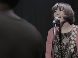 MS PAN Shot of Girls singing and playing on stage / Taipei, Taiwan, China Stock Footage