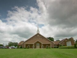WS Shot of gospel church / Natchez, Louisiana, United States Stock Footage