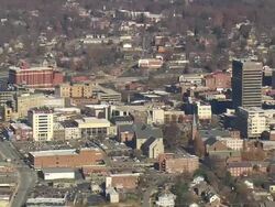 WS AERIAL View of Asheville / North Carolina, United States Stock Footage