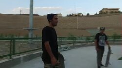 Skateboarders In A Tehran Skate Park News Clip