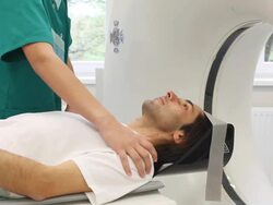 Patient In CT Scanner Stock Footage