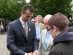 Richard Krajicek at Celebrity Video Sightings Stock Footage