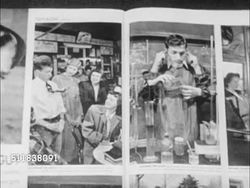 1950: DENVER, COLORADO: HIGH SCHOOL STUDENT: CU Article pages in 'Life' magazine about popular high school student Earl Reum. WS Earl & two friends shaking hands w/ man in suit. Instructional Video
