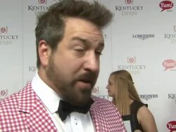 INTERVIEW - Joey Fatone on his experience at the event, on Lance Bass attending on his birthday at Moet & Chandon Toasts The 139th Kentucky Derby Stock Footage