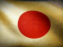 Waving Flag - Japan Stock Footage