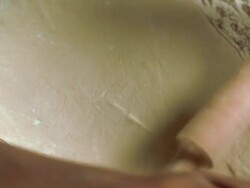 Kneading with rollin pin Stock Footage
