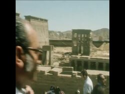 SYND 14 3 75 KISSINGER AND WIFE VISIT TEMPLES AT KARNAK News Clip