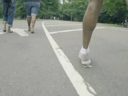 Runner's Legs Stock Footage