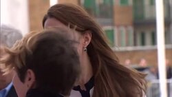 Duchess of Cambridge, Royal Patron of the 1851 Trust, visits Ben Ainslie Racing in Portsmouth to see how the Trust is using sailing and the marine industry to inspire young people in sport, education and technology News Clip