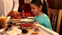 Carving Thanksgiving Turkey Stock Footage