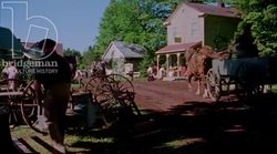 Town life in a 1900s town, 1908 - reenactment Stock Footage