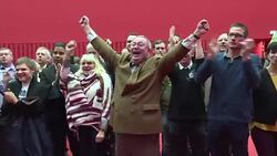 CLEAN : Frances National Front party celebrates in the Great East News Clip