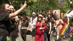 2015 NYC Gay Pride Parade Stock Footage