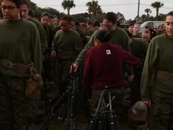 Women Attend Marine Boot Camp At Parris Island, South Carolina Stock Footage