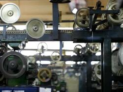 Enameled Copper Wire Factory Stock Footage