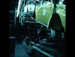 CUTS 7-12-71 VOLKSWAGEN FACTORY IN WOLFBURG CLOSED DUE TO METAL STRIKE Instructional Video