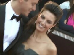 Armie Hammer and Elizabeth Chambers at the 83rd Annual Academy Awards - Arrivals at Hollywood CA. (Footage by WireImage Video/GettyImages) Stock Footage