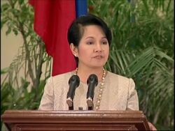 Arroyo news conference with foreign correspondents, Red Cross comment News Clip