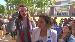 Interview with America Ferrera and Amber Tamblyn speaking about the divisiveness of the US elections News Clip