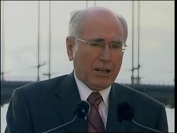 WRAP Bush, Howard on global warming; fireworks ADDS party News Clip