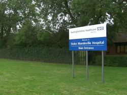 Stoke Mandeville Hospital Exteriors News Clip