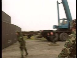 Germany-Support Equipment To Bosnia For US Troops News Clip