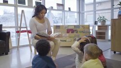 Library Storytelling Stock Footage