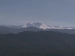 WS View of Sierra Nevada mountain / Granada, Andalusia, Spain Stock Footage